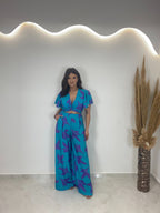 Nelly Set Γαλαζιοπράσινο