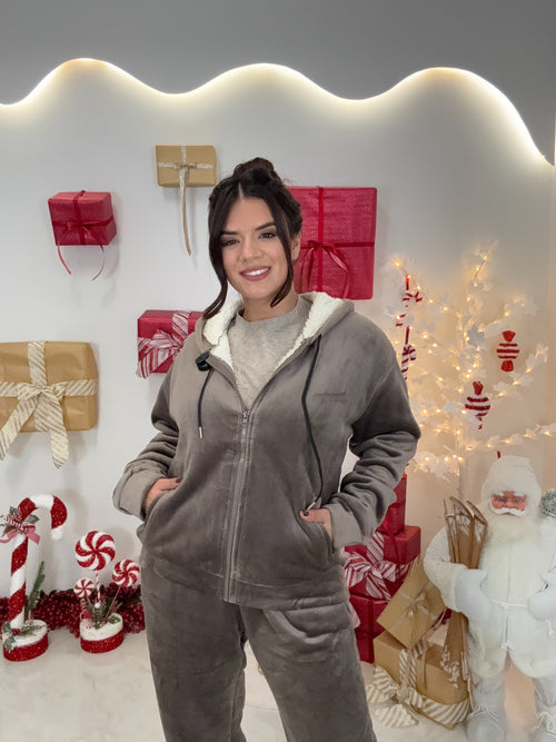 Velvet Fleece Set Grey