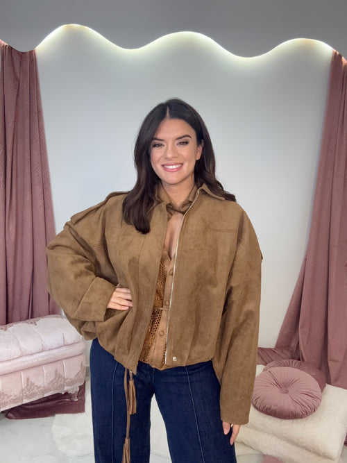 Margot Castor Bomber Jacket Coffee