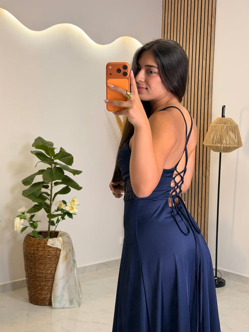 Erietta Dress Blue
