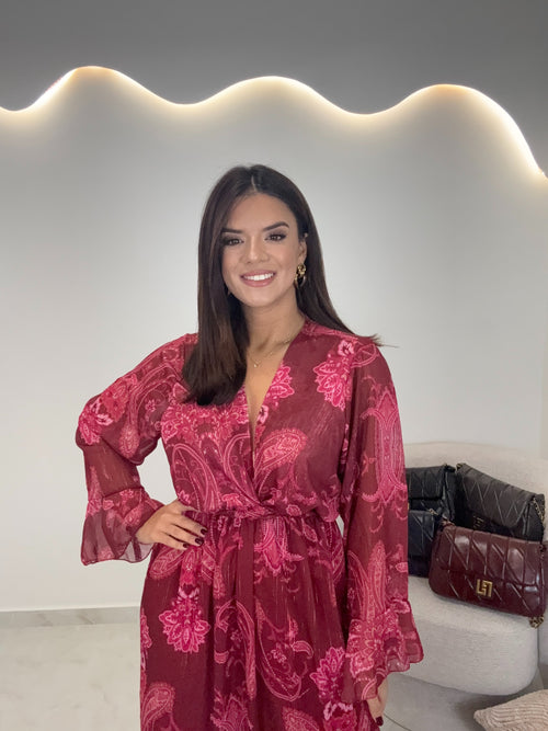 Cecilia Dress Cherry