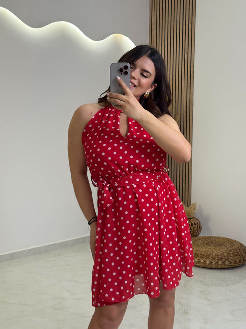 Doretta Dress Red