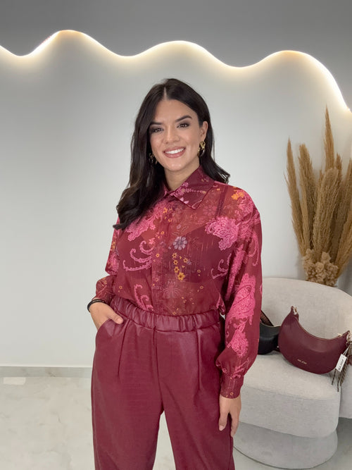 Πουκάμισο Venia Μπορντώ