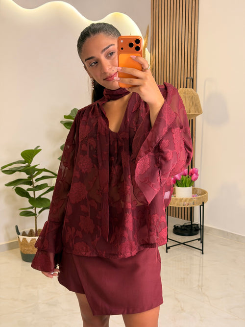 Jacky Set Wine Red