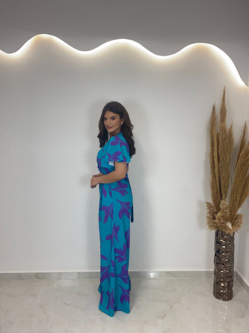 Nelly Set Γαλαζιοπράσινο