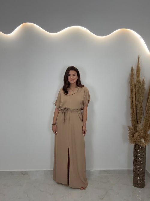 Valia Dress Μπεζ