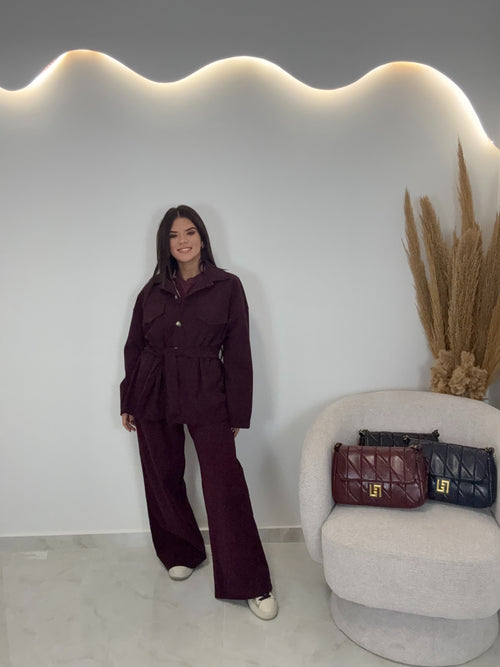 Melina Κοτλέ Σετ Μπορντώ