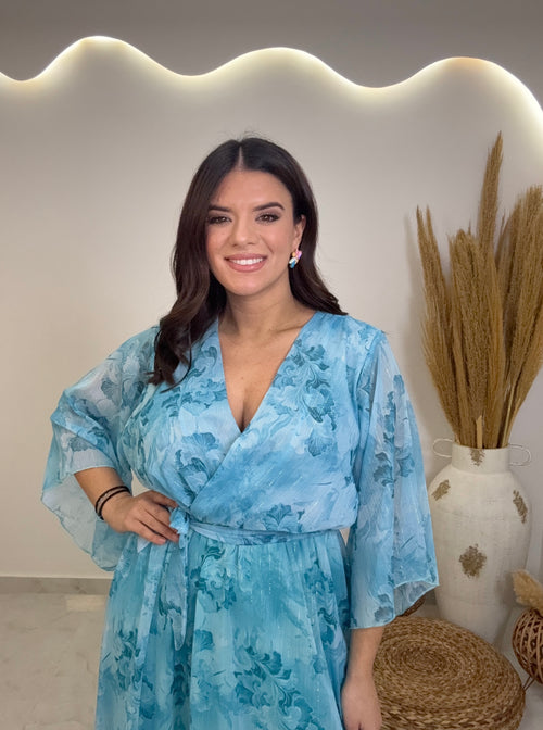 Lina Dress Τιρκουάζ