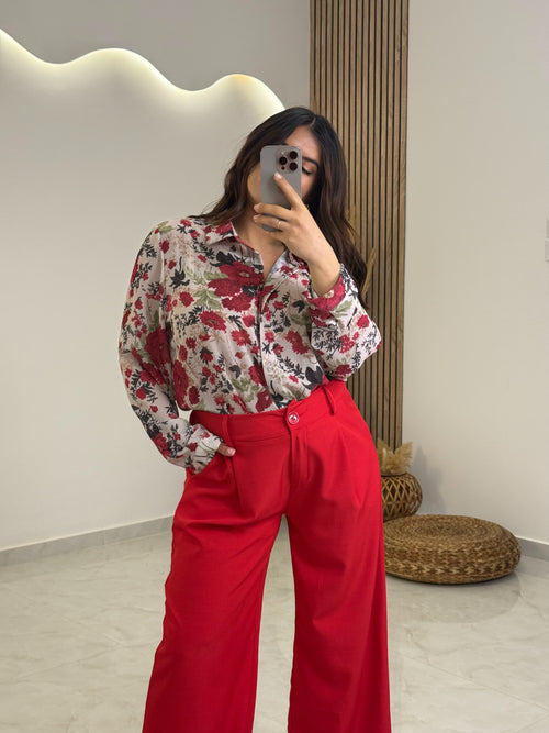 Floria Πουκάμισο Red