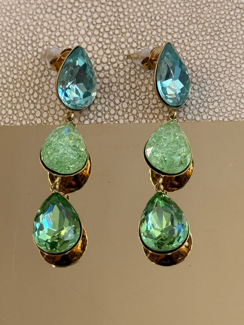 Mint Strass Earrings