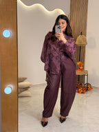 Παντελόνι Δερματίνη Μπορντώ