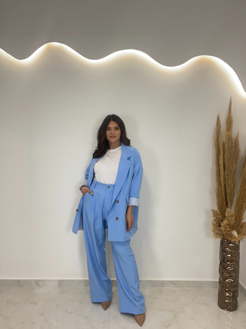Veronica Light Blue Κοστούμι