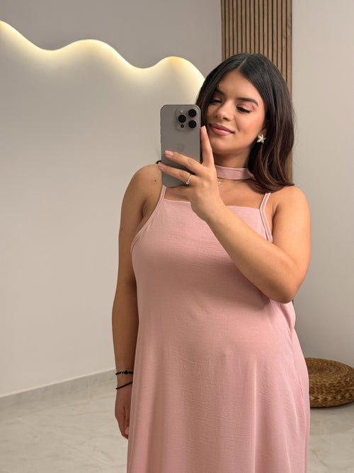 Anelia Dress Rose Powder