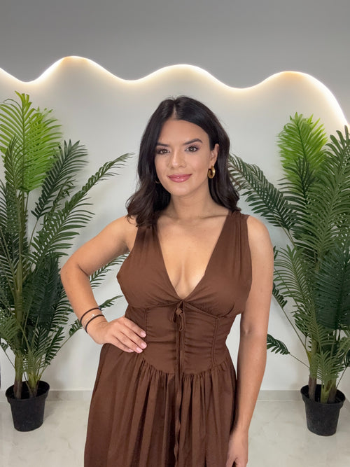Linda Chocolate Dress