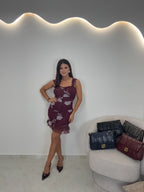 Erietta Dress Μπορντώ