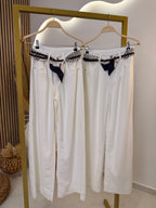 White Elastic Jeans