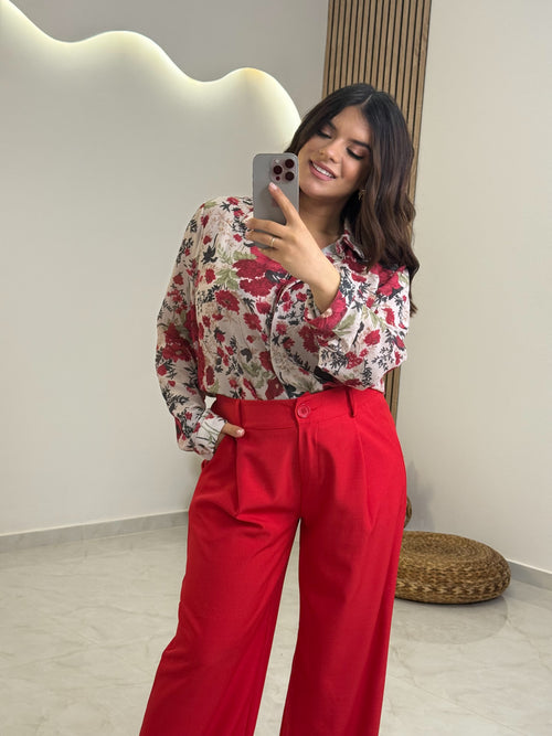 Floria Πουκάμισο Red
