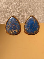 Blue Gold Earrings