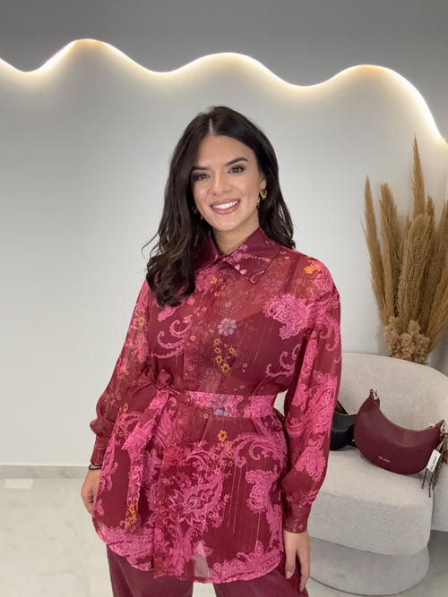 Πουκάμισο Venia Μπορντώ