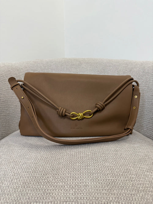 Τσάντα ώμου Roxanne Chocolate