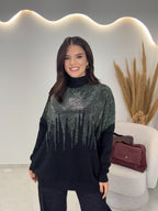 Μπλούζα Valeria Strass Black