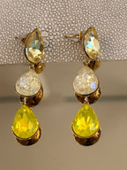 Yellow Strass Earrings