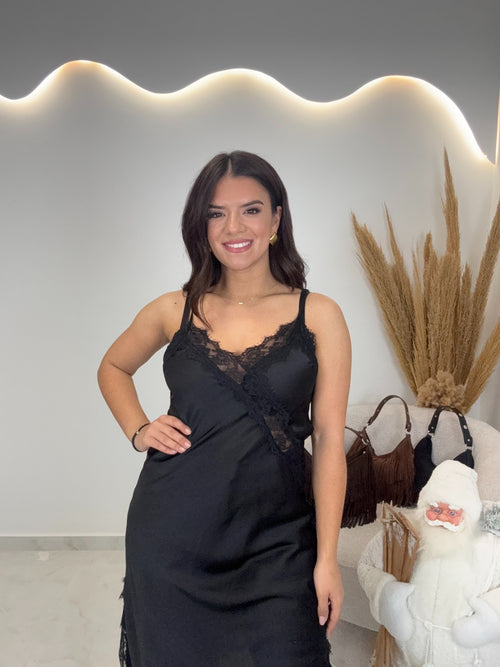 Laura Lingerie Dress Black