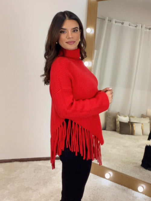 Simone Κόκκινο Πουλόβερ