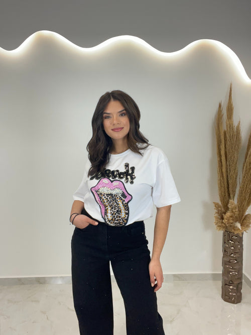 Strass T-shirt White