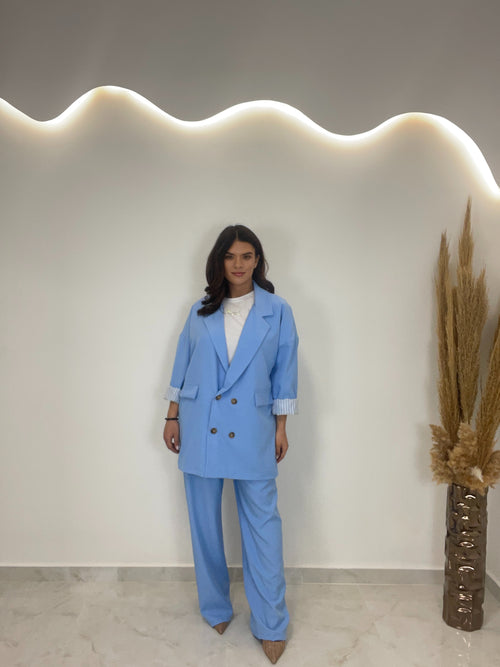 Veronica Light Blue Κοστούμι