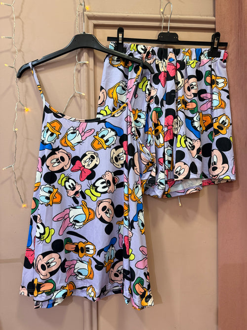 Summer Cartoon Set Lilac