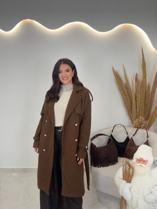 Rania Παλτό Chocolate