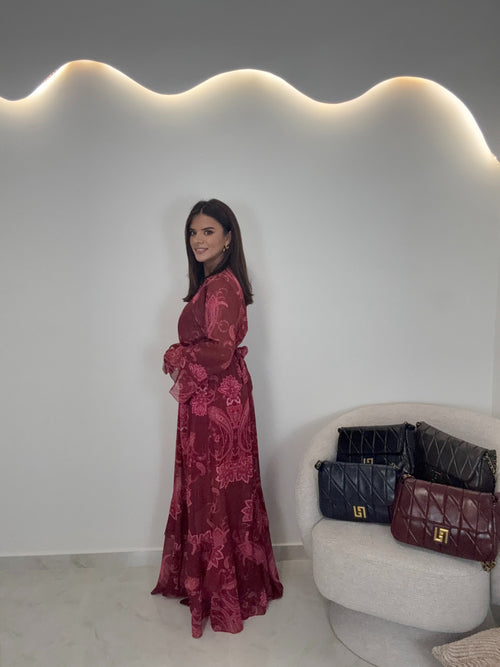 Cecilia Dress Cherry