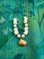 Shell Necklace White