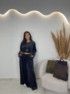 Triple Velvet Set Μπλε