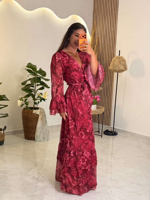 Kallia Dress Cherry