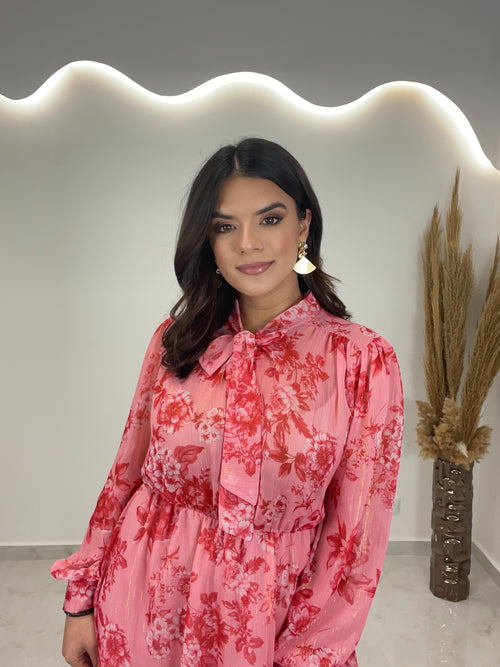 Genia Dress Ροδακινί