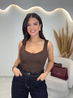 Monica Top Chocolate