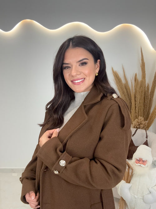 Rania Παλτό Chocolate