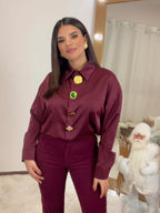 Vanessa Βουργουνδί Πουκάμισο