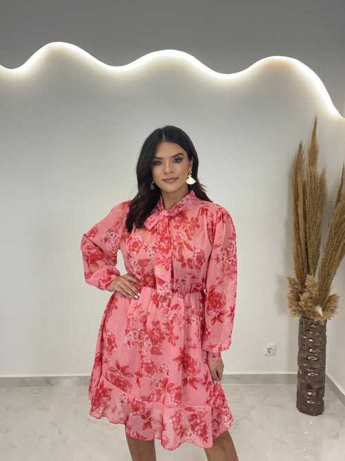 Genia Dress Ροδακινί