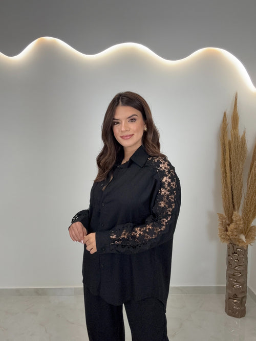 Παντελόνι Λινό Μαύρο