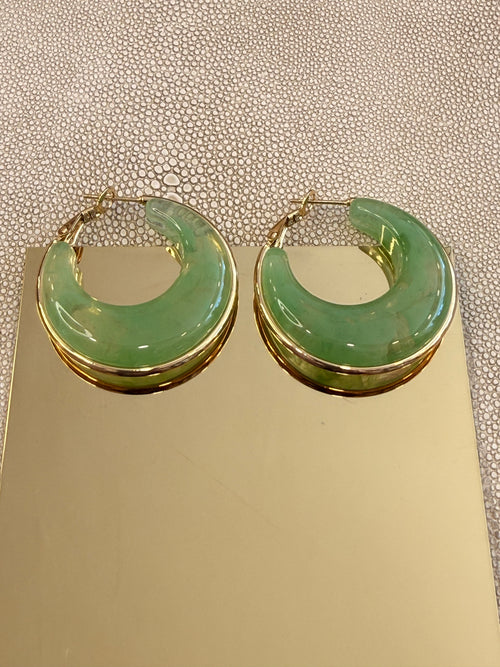 Mint Gold Earrings