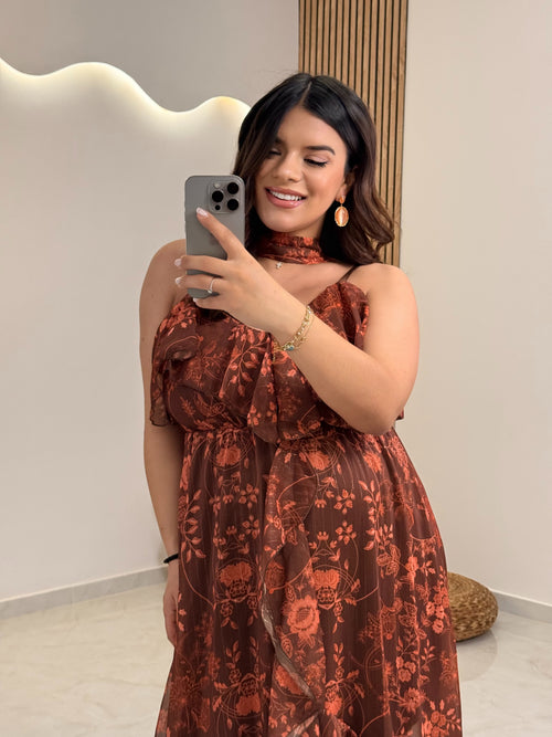 Emily Dress Chocolate