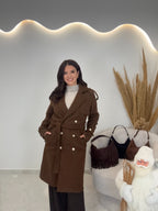 Rania Παλτό Chocolate