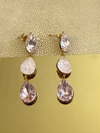 Rose Strass Earrings