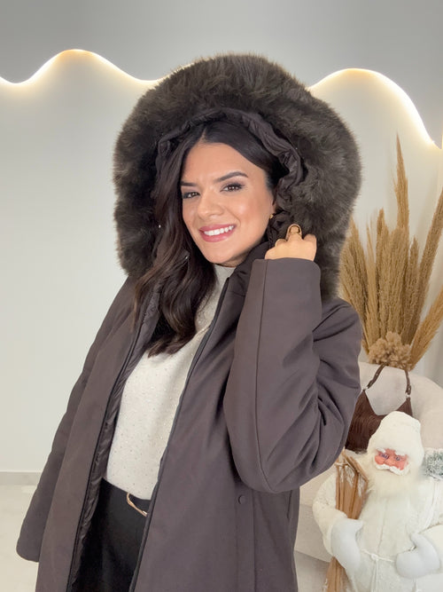 Annie Μπουφάν Διπλής Όψης Chocolate