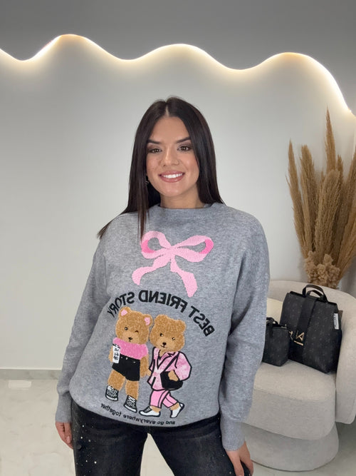 Teddy Πουλόβερ Grey