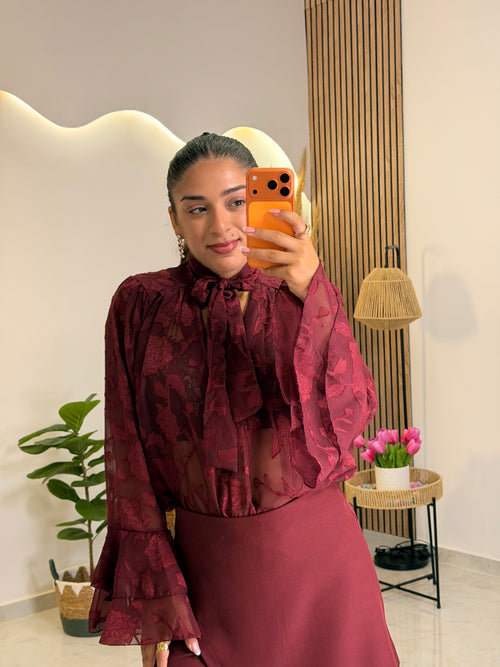 Jacky Set Wine Red