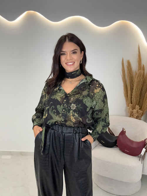 Παντελόνι Δερματίνη Μαύρο